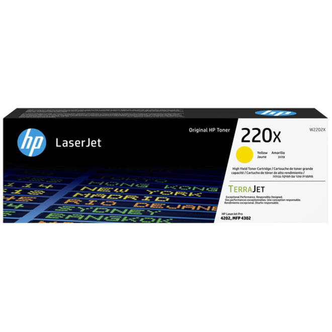 Tonercartridge HP W2202X 220X geel