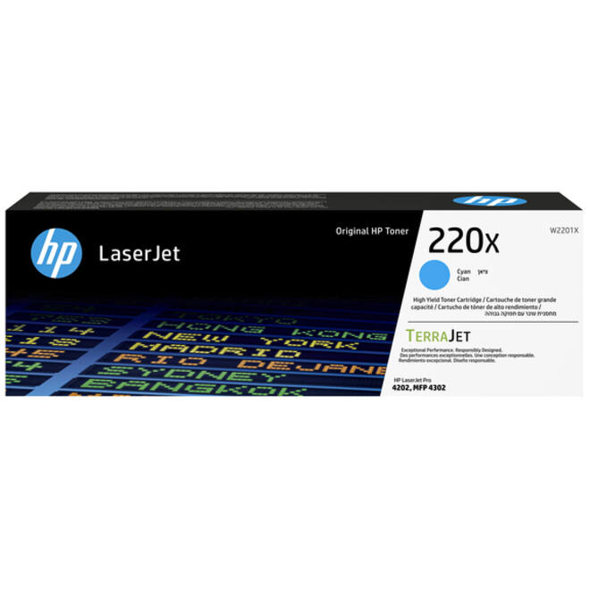 Tonercartridge HP W2201X 220X blauw