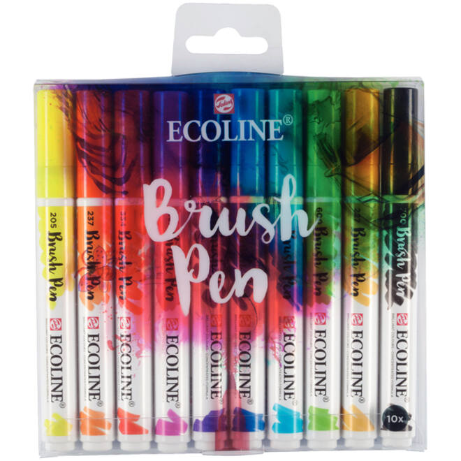Brushpen Talens Art Creation Ecoline assorti etui à 10stuks