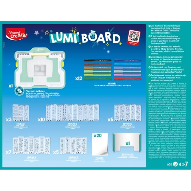 Tekenbord Maped Creativ Lumi'Board met lichtprojectie