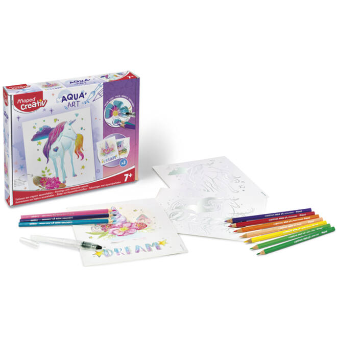Hobbyset Maped Creativ Aqua'Art eenhoorn 14-delig assorti