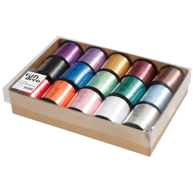 Krullint Creativ Company 50 meter x 10 mm box à 15 kleuren