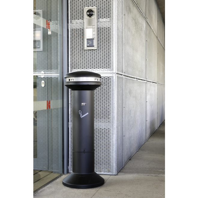 Asbak Rubbermaid Infinity XL staand zwart