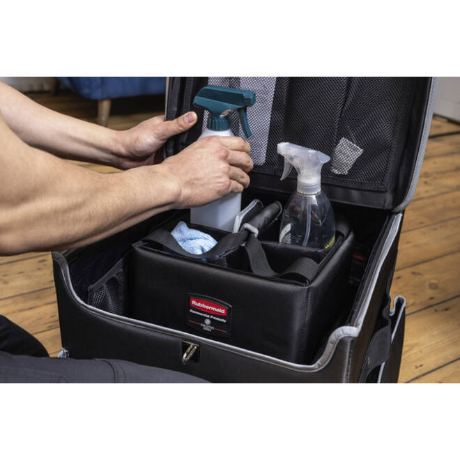 Trolley Rubbermaid Executive Quick Cart groot grijs