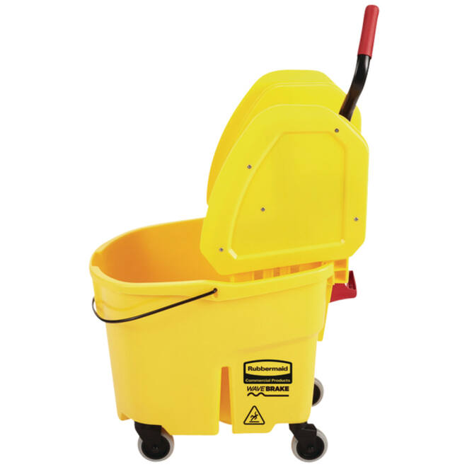 Mopemmer Rubbermaid Wavebrake met wringer 33liter geel