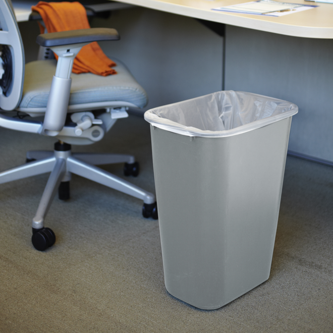 Afvalbak Rubbermaid groot 39liter grijs