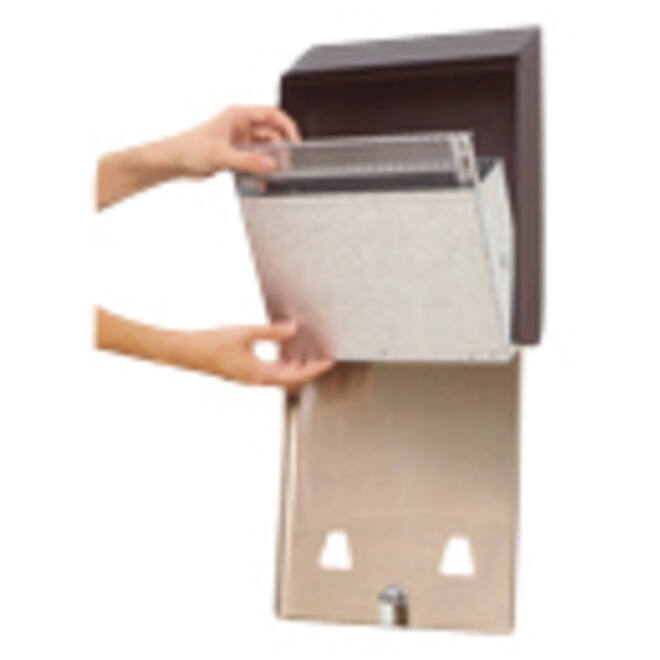 Asbak Rubbermaid Smokers' Station muurbevestiging zwart