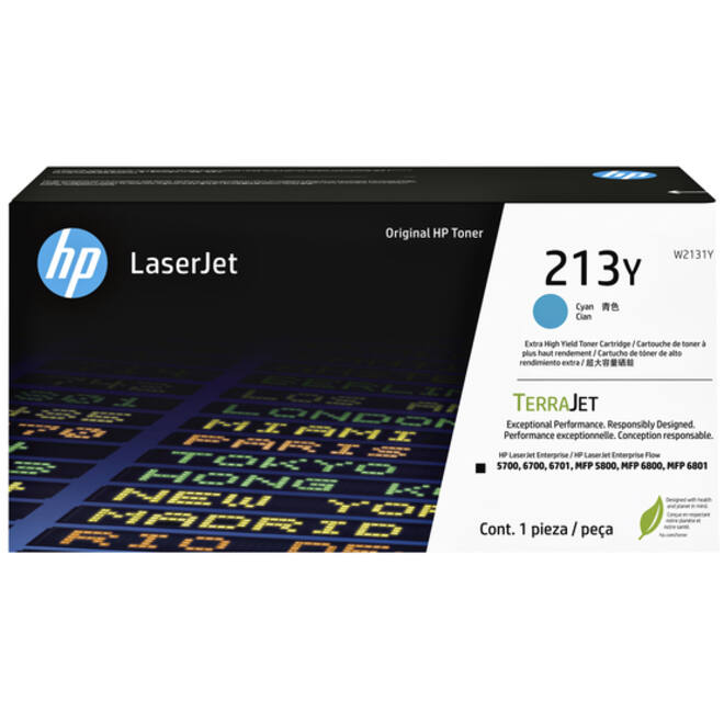 Tonercartridge HP W2131Y 213Y blauw
