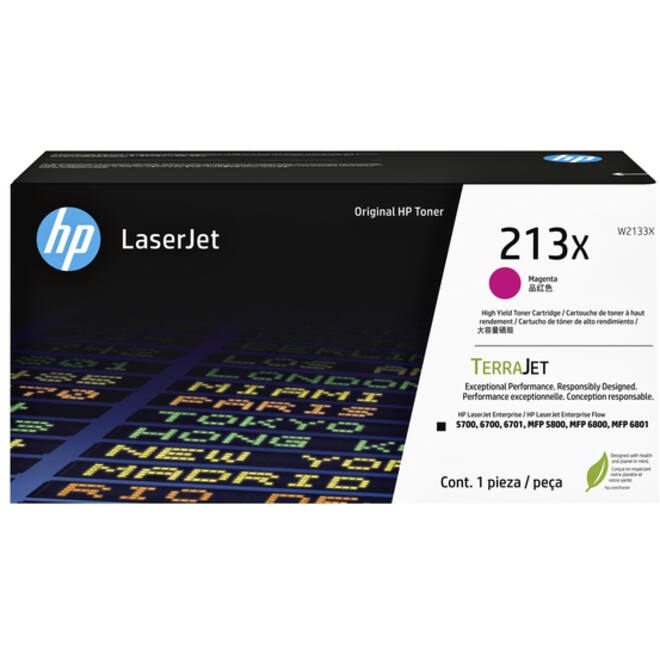 Tonercartridge HP W2133X 213X rood