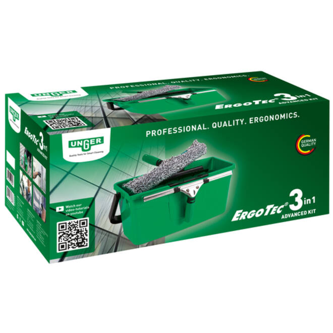 Glasreinigingskit Unger 3in1 Ergotec
