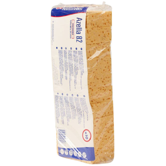 Spons Spontex Azella 82 viscose glazenwassersspons 120x80x35mm 10 stuks