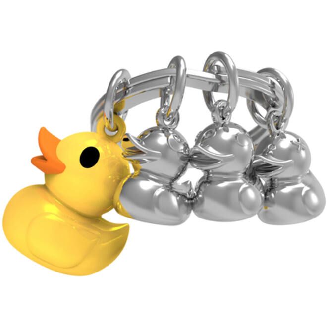 Sleutelhanger Metalmorphose eendenfamilie