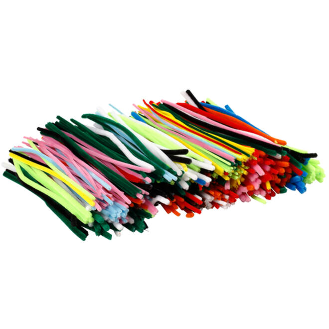 Chenilledraad Creativ Company 30cm dikte 4, 6, 9mm 700 stuks assorti