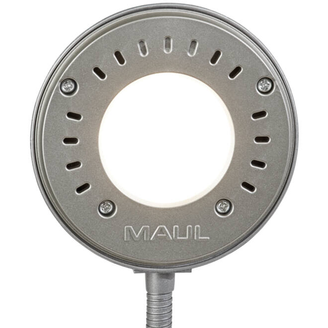 Bureaulamp MAUL Arc LED zilver