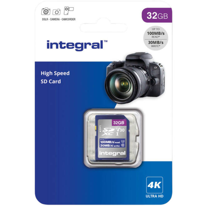 Geheugenkaart Integral SDHC-XC 32GB High Speed