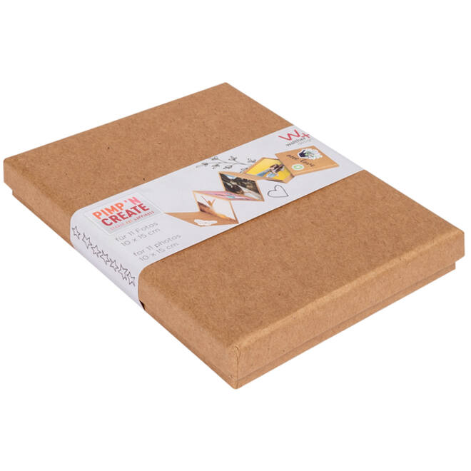 Leporello box walther design 11 foto's formaat 10x15cm kraft