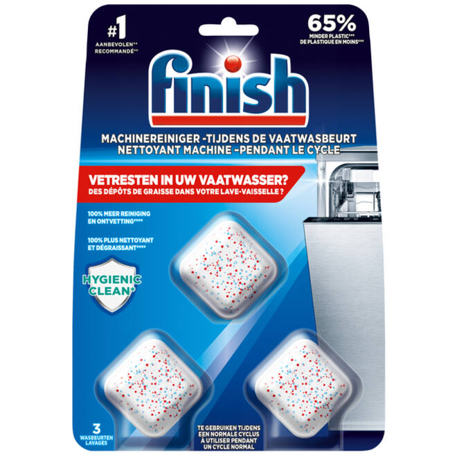 Vaatwasmachine-reiniger tabs Finish 3 stuks