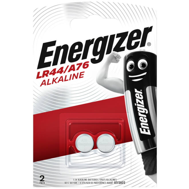 Batterij Energizer knoopcel 2xLR44 alkaline