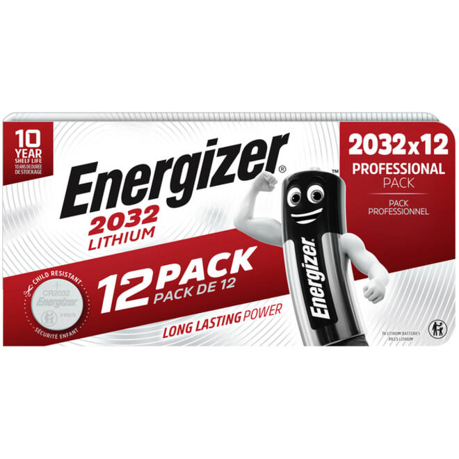 Batterij Energizer knoopcel 12xCR2032 lithium