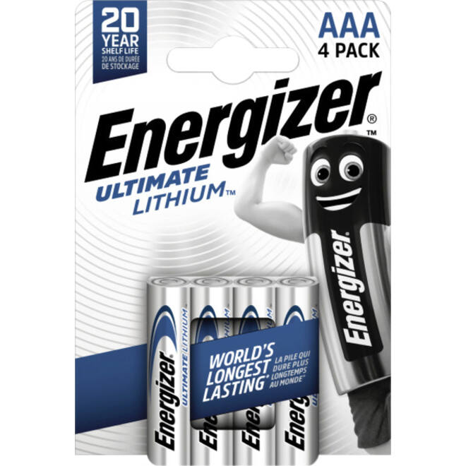 Batterij Energizer Ultimate Lithium 4xAAA