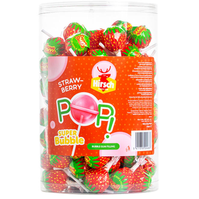 Lolly Hirsch super bubble strawberry 100x17 gram