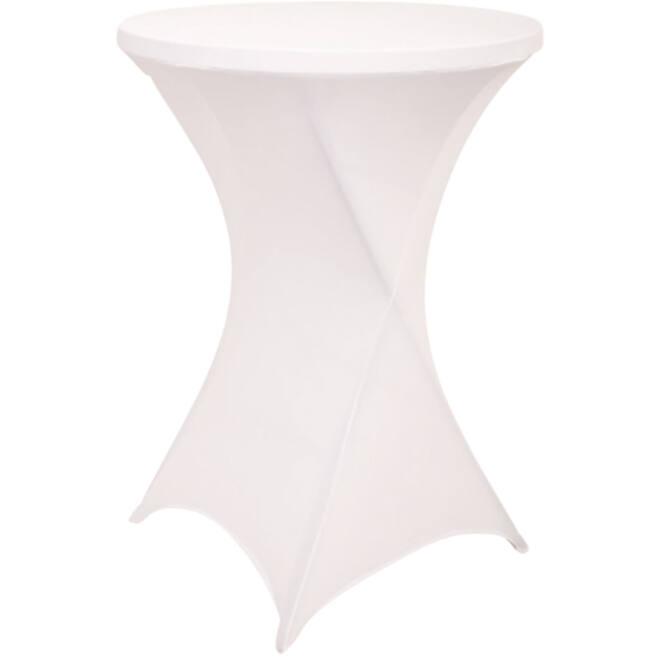 Tafelrok BRASQ voor statafel 80cm wit