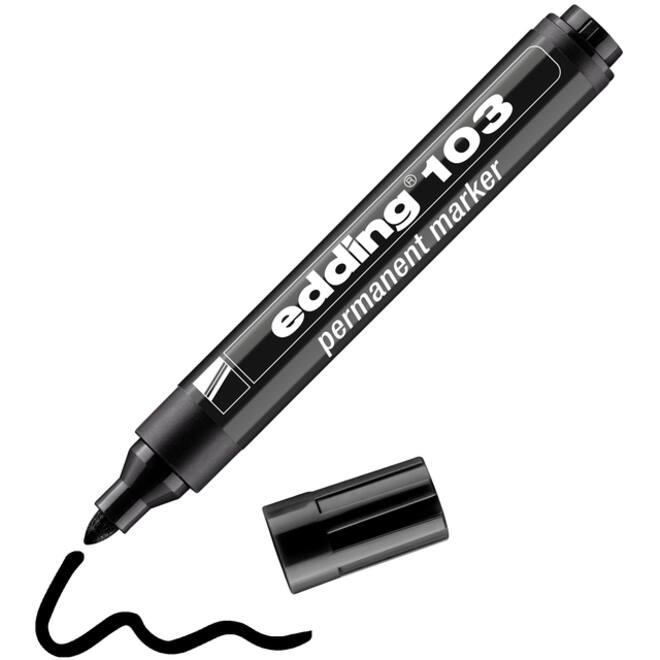 Viltstift edding 103 rond medium zwart