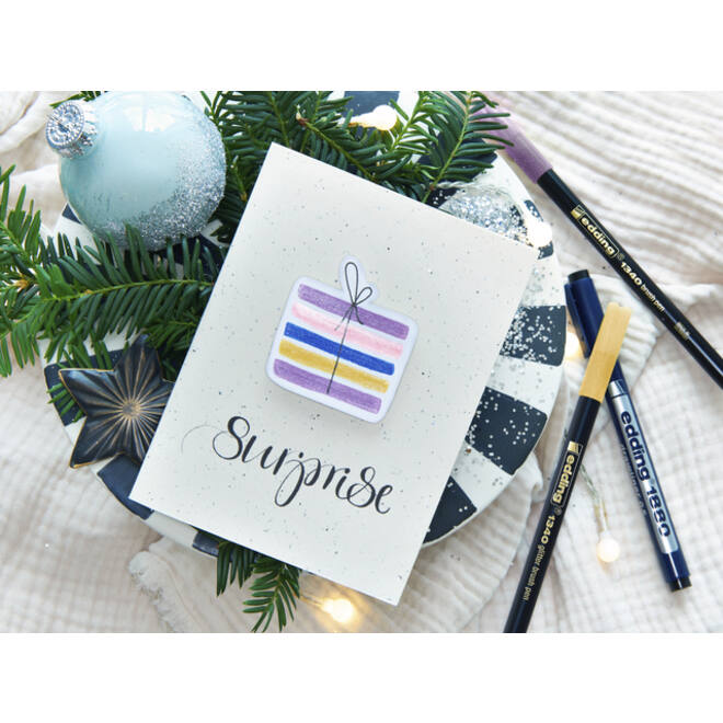 Brushpen edding 1340 glitter assorti set à 10 stuks