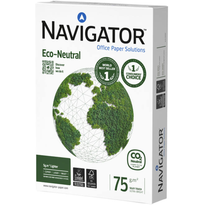 Kopieerpapier Navigator Eco-Neutral A4 75gr wit 500vel