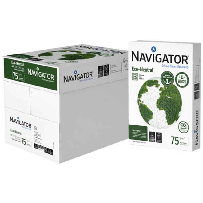 Kopieerpapier Navigator Eco-Neutral A4 75gr wit 500vel