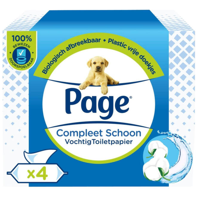Vochtig toiletpapier Page Compleet Schoon 38vel