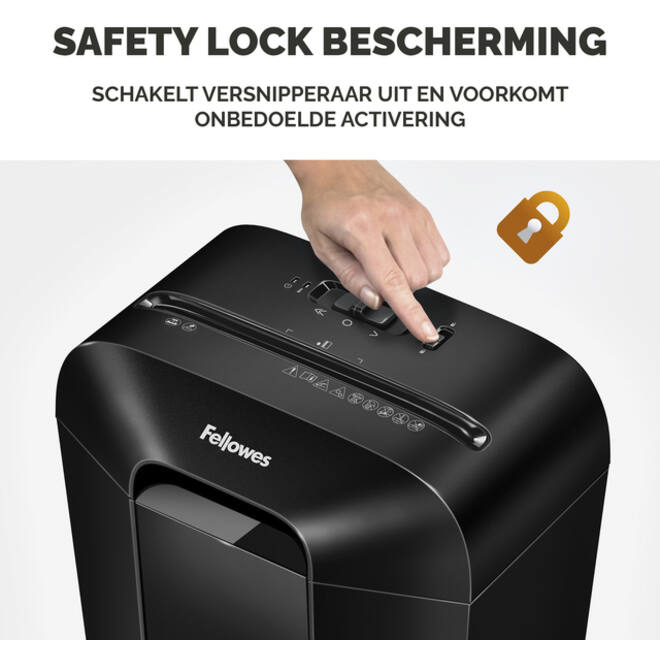 Papiervernietiger Fellowes Powershred LX50 snippers 4x37mm zwart