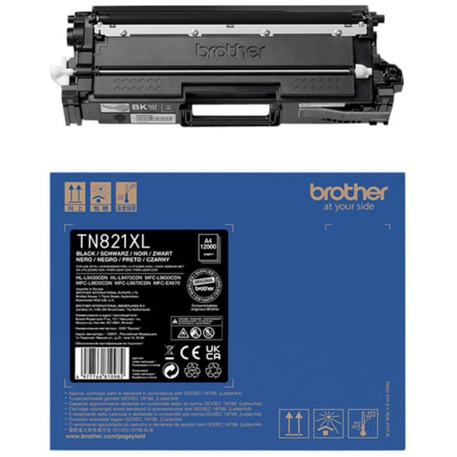 Toner Brother TN-821XLBK zwart