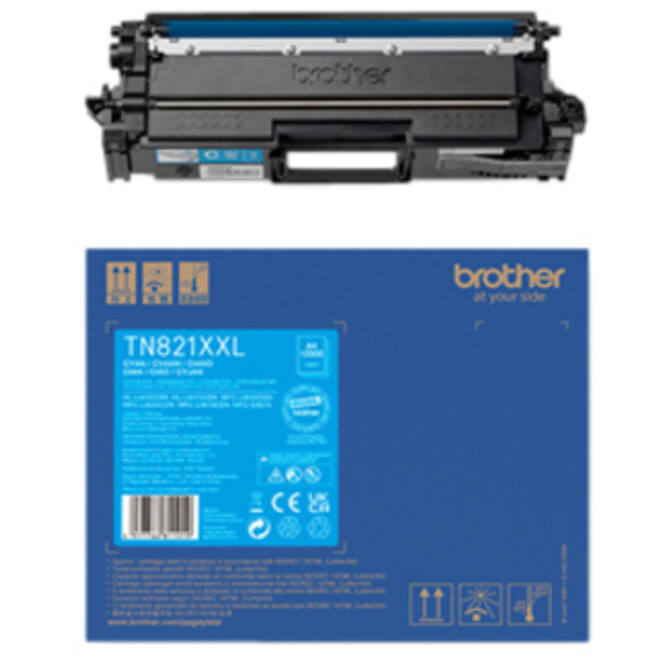 Toner Brother TN-821XXLC blauw