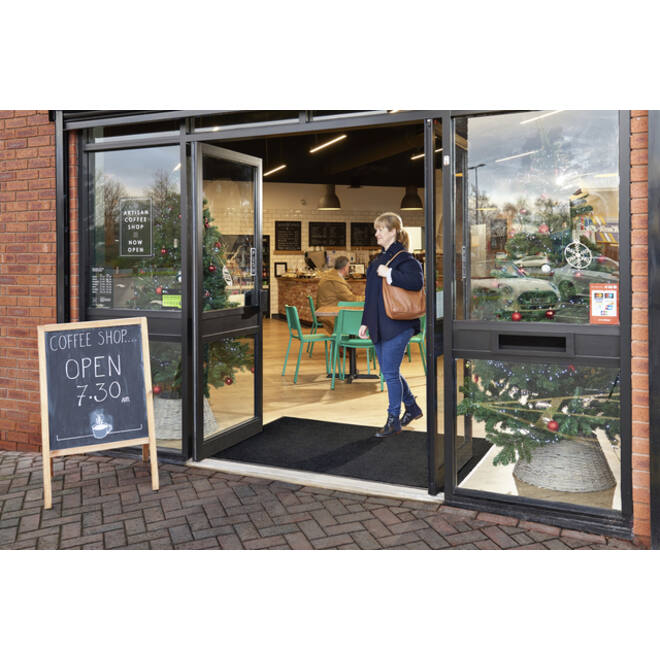 Inloopmat Green-Horse Indoor Pro 85x120cm zwart