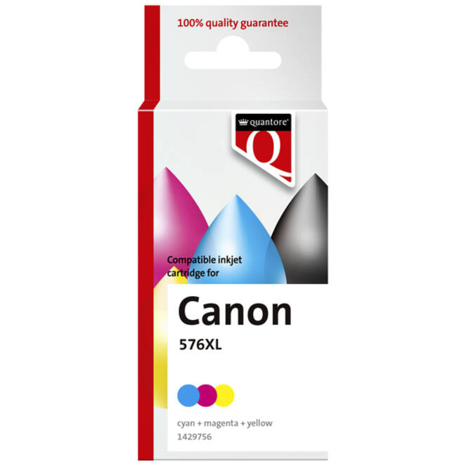 Inktcartridge Quantore alternatief tbv Canon Cl-576XL kleur