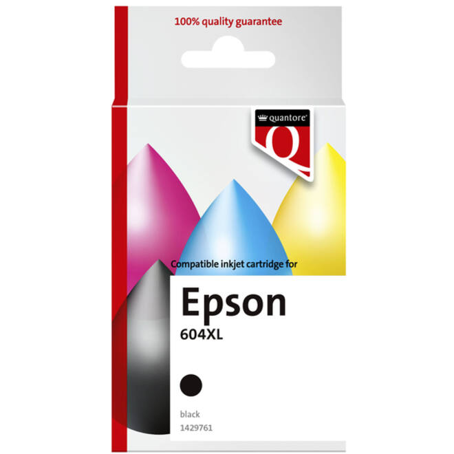 Inktcartridge Quantore alternatief tbv Epson 604XL T10H14 zwart