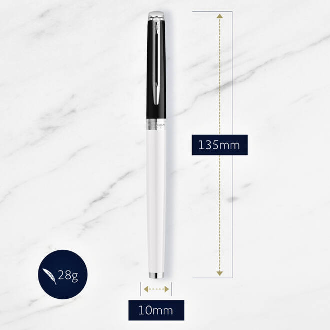 Vulpen Waterman Hémisphère Colour Blocking black en white CT fijn