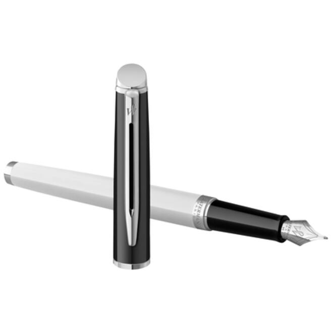 Vulpen Waterman Hémisphère Colour Blocking black en white CT fijn