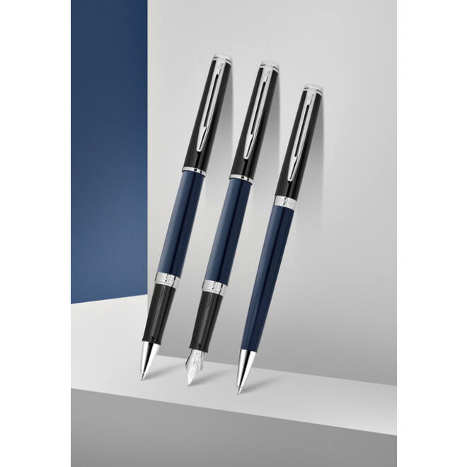 Vulpen Waterman Hémisphère Colour Blocking black en blue CT medium