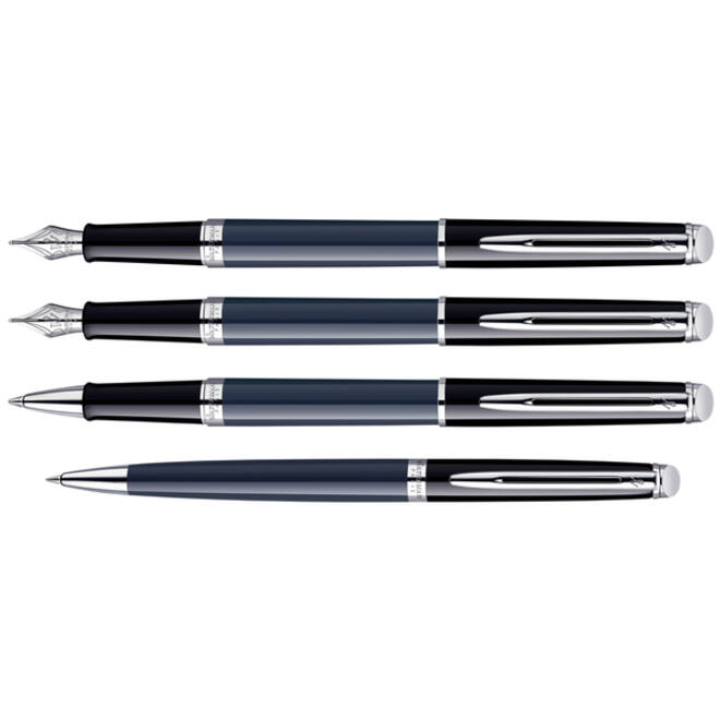 Vulpen Waterman Hémisphère Colour Blocking black en blue CT medium