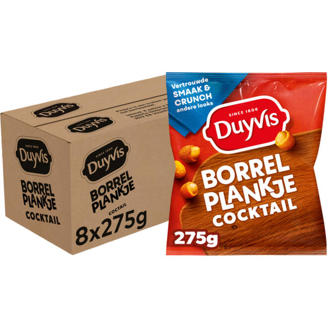 Borrelnootjes Duyvis cocktail zak 275gr
