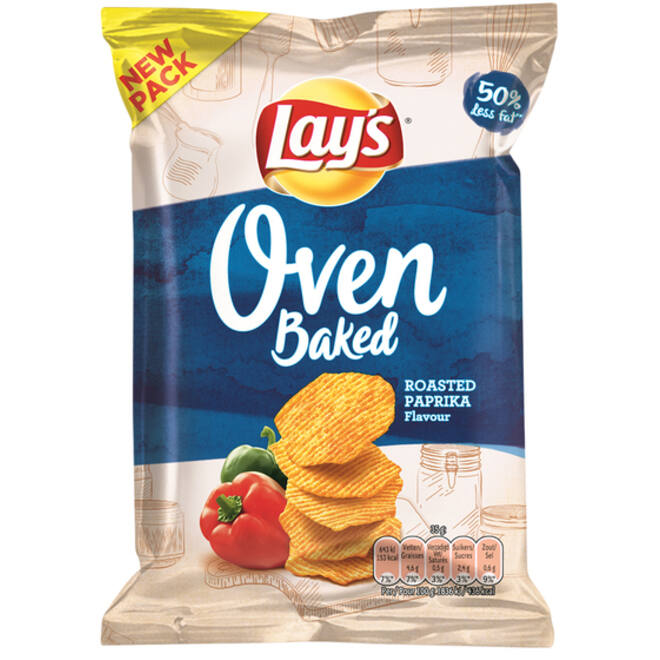 Chips Lay's Oven roasted paprika zakje 35gr