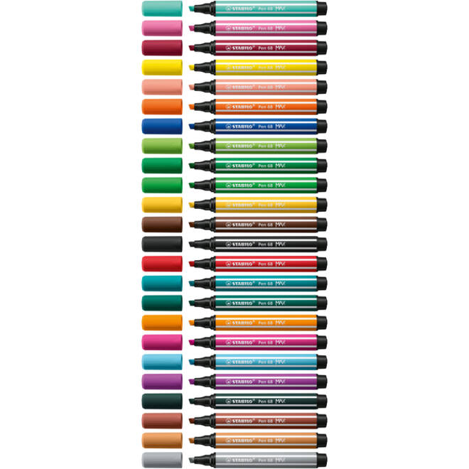 Viltstift STABILO Pen 68/30 Max bleek vermiljoen