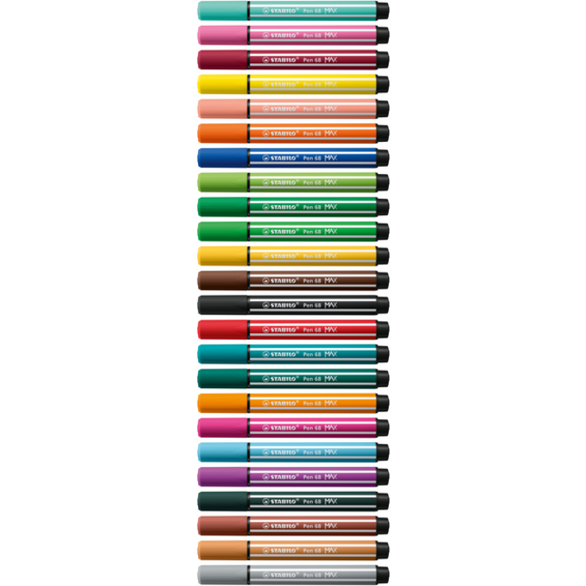 Viltstift STABILO Pen 68/30 Max bleek vermiljoen