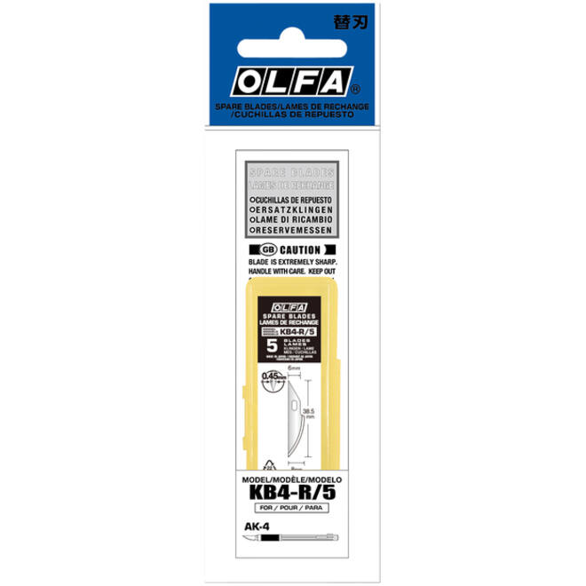 Reservemes Olfa KB4-R blister à 5 stuks