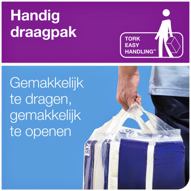 Handdoek Tork Xpress H2 Multifold advanced 2-laags wit 120399