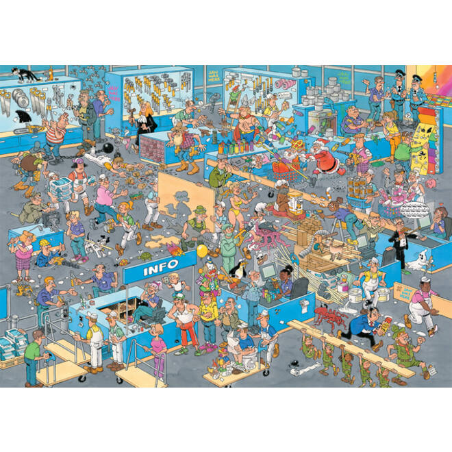 Puzzel Jan van Haasteren De Bouwmarkt en De Verbouwing 2x1000 stukjes