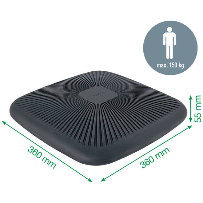 Wiebelkussen Leitz Ergo donkergrijs