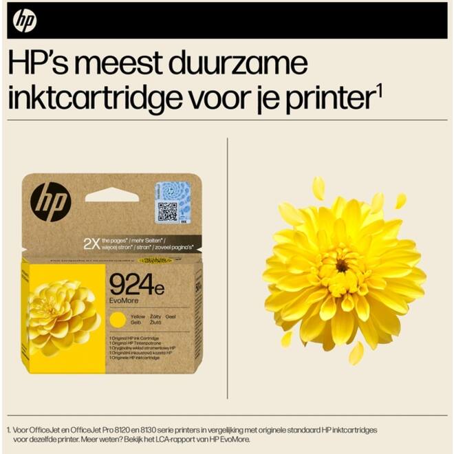 Inktcartridge HP 4K0U9NE 924E Evomore geel
